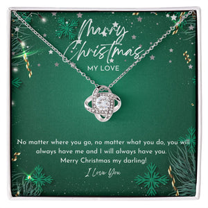 Love Knot Necklace - Merry Christmas