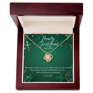 Love Knot Necklace - Merry Christmas