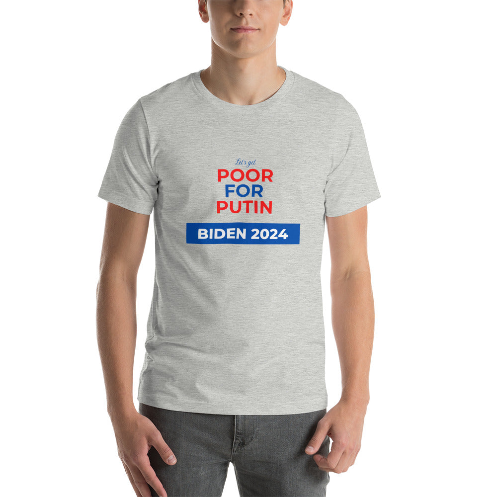 Poor for Putin Short-sleeve unisex t-shirt