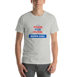 Poor for Putin Short-sleeve unisex t-shirt