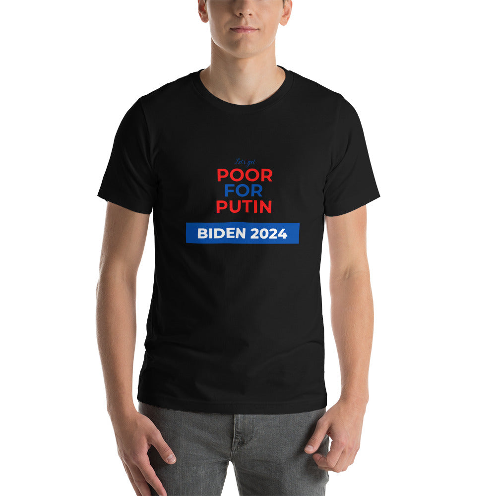 Poor for Putin Short-sleeve unisex t-shirt