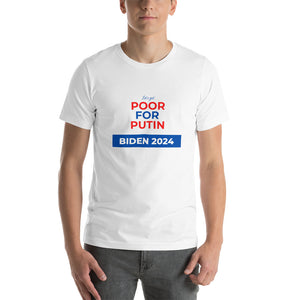 Poor for Putin Short-sleeve unisex t-shirt