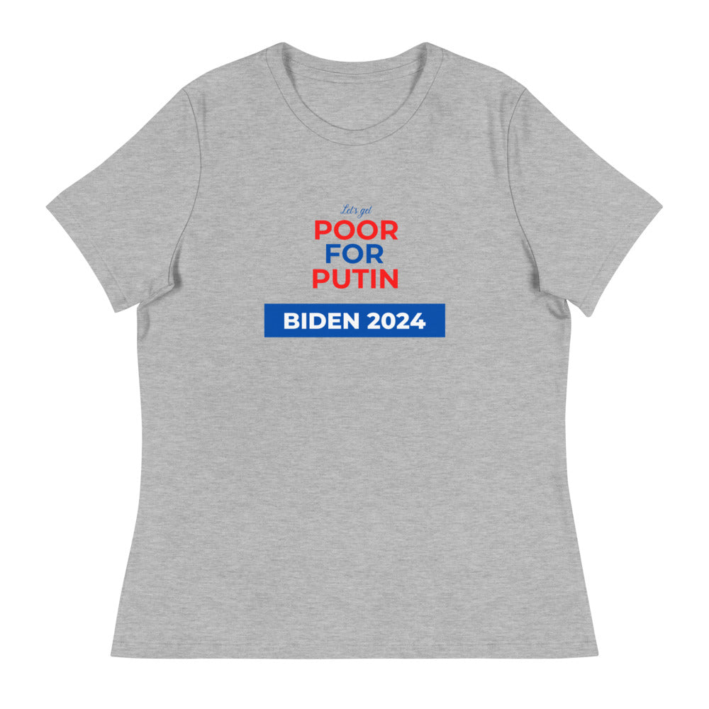 Poor for Putin Women's Relaxed T-Shirt